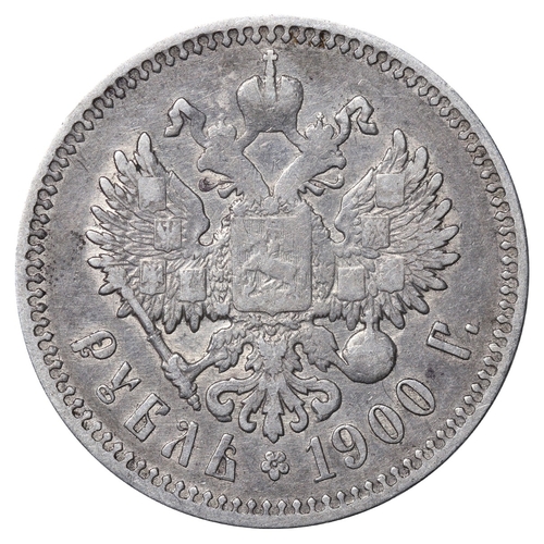 117 - Russian Empire, Emperor Nicholas II (1894-1917), 1 rouble, 1900 year, Silver, 20,gr, Y#59.3, bitkin ... 