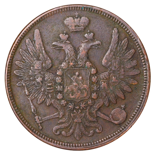 218 - Russian Empire, Emperor Alexander II (1855-1881), 5 kopecks, 1858 year, Copper, 25,59 gr, C#152.1, b... 