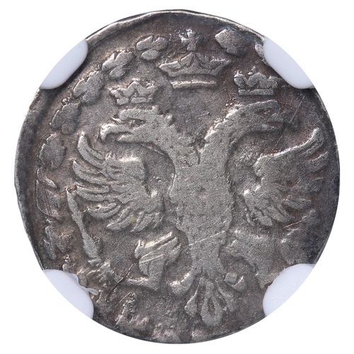 251 - Russian Empire, Tsar Peter I the Great (1682 - 1721), 3 kopecks, 1704 year, Silver, 0.8 gr, KM#â¯11... 