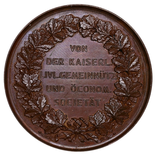 26 - Latvia, Medal, Peter Heinrich von Blankenhagen, the Imperial Livonian Communal and Economic Society