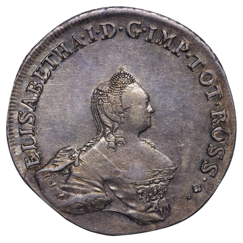 322 - Russian Empire, Livonia and Estonia, Empress Elizabeth (1741-1762), 96 kopecks/1 livonese, 1757 year... 