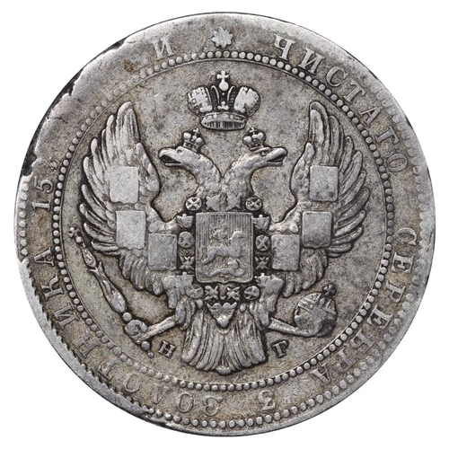 324 - Russian Empire, Poland (Polish States), Emperor Nicholas I (1825-1855), 5 zlotys / Â¾ rouble, 1834 y... 