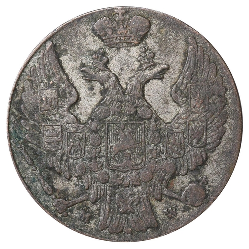 326 - Russian Empire, Poland (Polish States), Emperor Nicholas I (1825-1855), 10 groszy, 1840 year, Billon... 