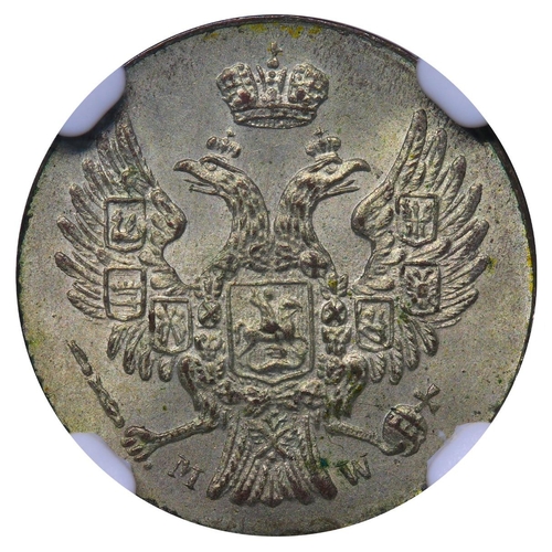 327 - Russian Empire, Poland (Polish States), Emperor Nicholas I (1825-1855), 5 groszy, 1840 year, Billon,... 