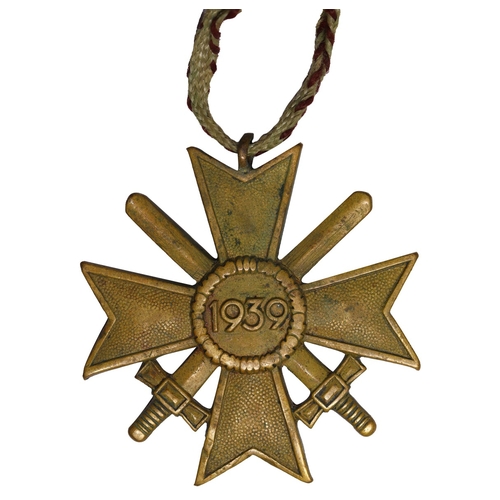 36 - Medal, Germany, War Merit Cross, WW2, 1939 year, Size 50.4x48.2 mm