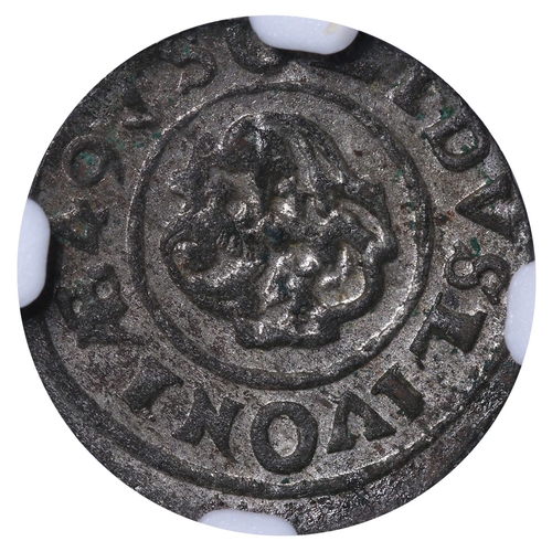 400 - Latvia, Riga - Swedish Occupation, Queen Christina (1632-1654), Type 2; Riga, Billon, 0.52, KM#â¯2,... 