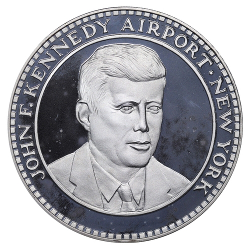 44 - Inited Kingdom, Medal, 1977 year, Silver, 28 gr,  John F Kennedy Airport