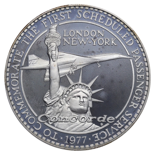 44 - Inited Kingdom, Medal, 1977 year, Silver, 28 gr,  John F Kennedy Airport