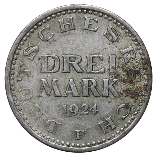 454 - Germany, Weimar Republic (1918-1933), Reich President Friedrich Ebert (1919-1925), 3 reichsmark, 192... 