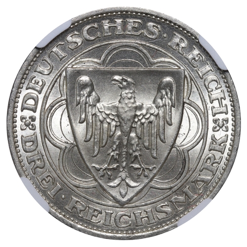 457 - Germany, Weimar Republic (1918-1933), Reich President Friedrich Ebert (1919-1925), 3 mark, 1927 year... 