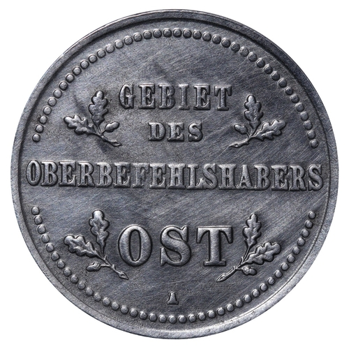 470 - Germany-Ober Ost, Poland, Kaiser Wilhelm II (1914 - 1919), 1 Kopeks, 1916 year, Iron, 2.8 gr, KM#21