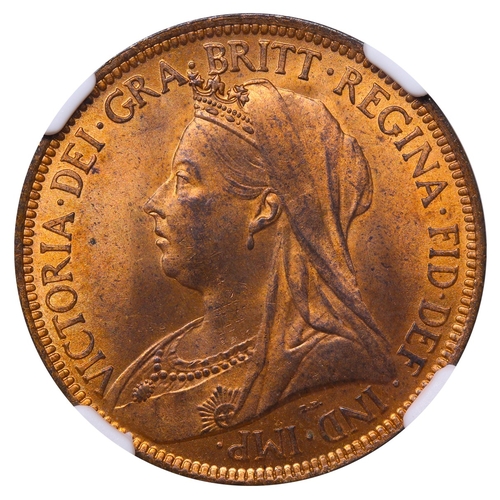 487 - United Kingdom, Queen Victoria (1837-1901), Â½ penny, 1896 year, Bronze, 5,67 gr, KM#789, In MS 63 R... 