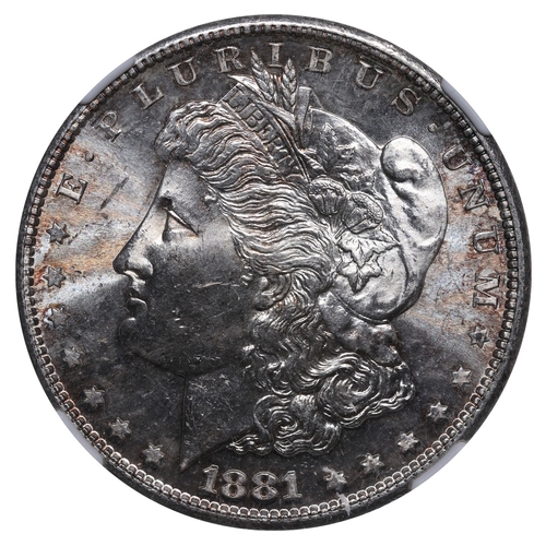 509 - United States, Chester Alan Arthur (1881-1885), 1 dollar, 1881 year, Silver, 26,73 gr, KM#110, In MS... 