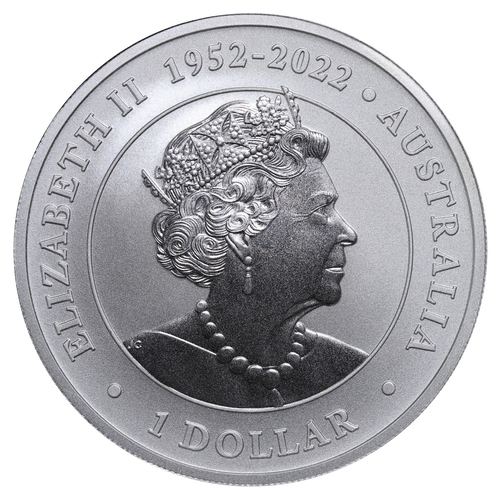 519 - Australia, Queen Elizabeth II (1952 - 2022), 1 dollar, 2022 year, Silver, 31,1 gr, KM#â¯4535