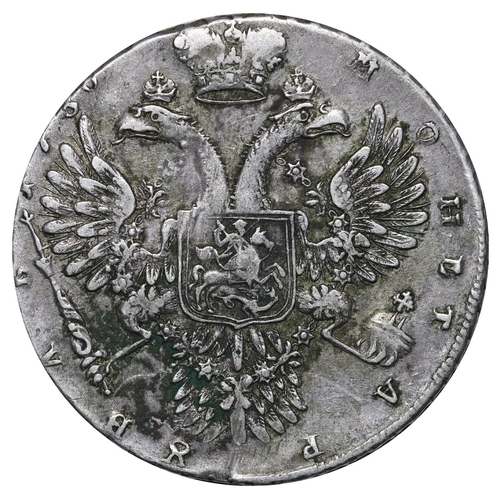 63 - Russian Empire, Empress Anna Ioannovna (1730-1740), 1 rouble, 1730 year, Silver, 25,85 gr, KM#192.1,... 