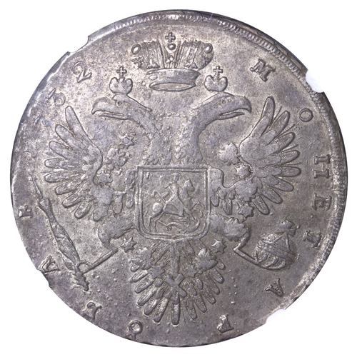 64 - Russian Empire, Empress Anna Ioannovna (1730-1740), 1 rouble, 1732 year, Silver, 25,85 gr, KM#192.1,... 