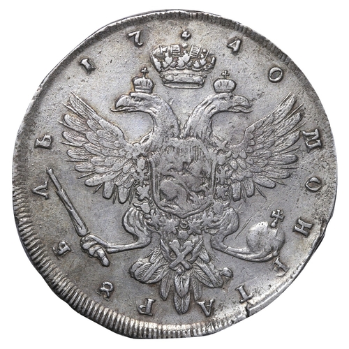 66 - Russian Empire, Empress Anna Ioannovna (1730-1740), 1 rouble, 1740 year, Silver, 25,85 gr, KM#198, b... 