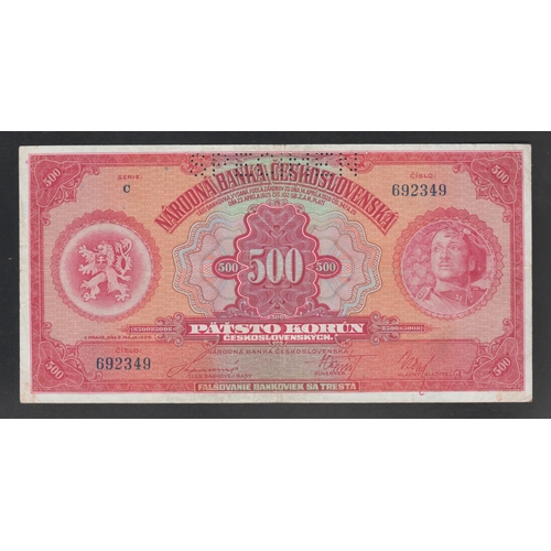 768 - Czechoslovakia, 500 Korun, 1929 year, Serie C, 692349