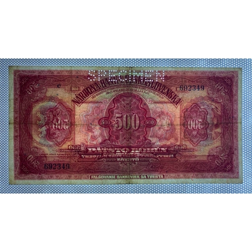 768 - Czechoslovakia, 500 Korun, 1929 year, Serie C, 692349