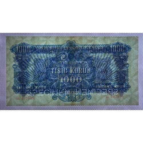 771 - Czechoslovakia, 1000 Korun, 1944 year, AA 407998