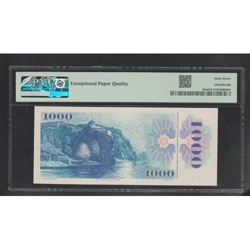 777 - Czechoslovakia, State Bank
Pick# 98a 1985 1000 Korun - Printer: STC-P
S/N C78 706446 - Wmk: Stars & ... 