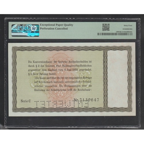 902 - Germany / Third Reich
Pick# 199 1933
5 Reichsmark
S/N C 2139647 - Conversion Fund for Foreign Debts
... 