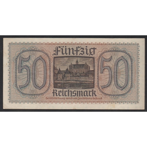 912 - Germany, Headquarters of the Reichskreditkaffen, 50 Reichsmarks, C-8458261, 1940 year