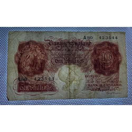 917 - Great Britain, England, 10 Shillings, Bank of England, A 80 423544