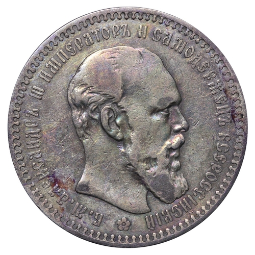 98 - Russian Empire, Emperor Alexander III (1881-1894), 1 rouble, 1894 year, Silver, 20 gr, Y#46, bitkin ... 