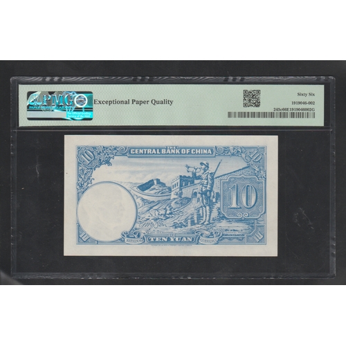 658 - China, Central Bank of China
Pick# 245c S/M#C300-171 1942 10 Yuan Wmk: SYS
S/N SL586149 - Printer: T... 