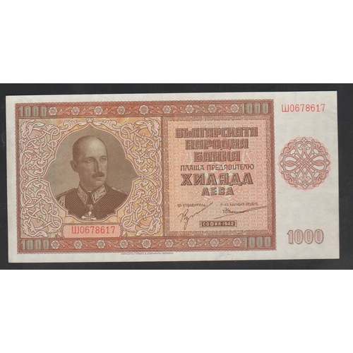 619 - Bulgaria, National Bank, 1000 Leva, 1942 year, Å 0678617