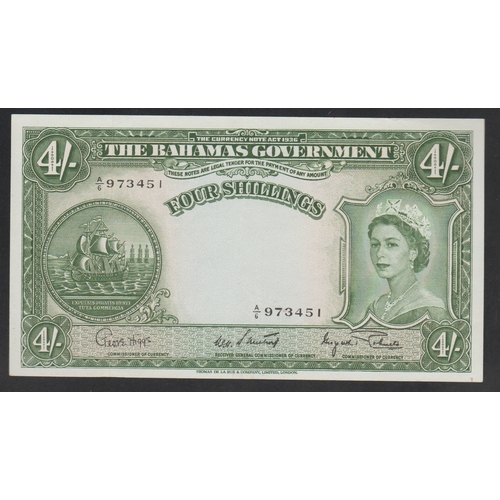 557 - Bahamas, Government of Bahamas, 4/- Shillings, 1936 year, A/6 973451