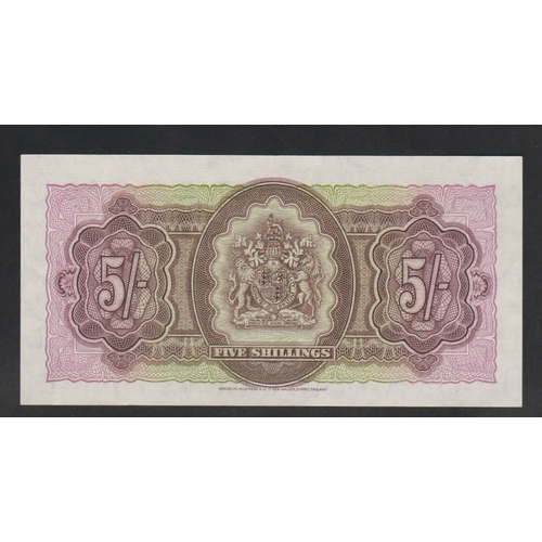 580 - Bermuda, Bermuda Government, 5/- Shillings 1957 year, U/I 809250