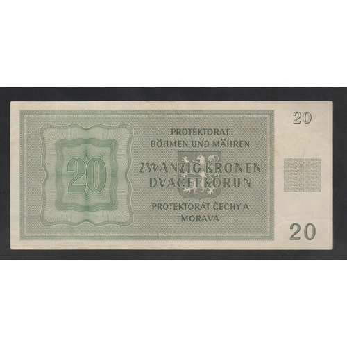 590 - Bohemia and Moravia, 20 Korun, 1944 year, S. 38H 433472