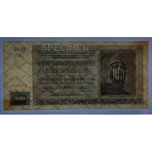 592 - Bohemia, National Bank of Bohemia, 5000 Kronen, 1944 year, S 05. A 036769