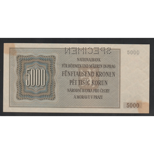 592 - Bohemia, National Bank of Bohemia, 5000 Kronen, 1944 year, S 05. A 036769