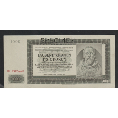 593 - Bohemia, National Bank of Bohemia, 1000 Kronen, 1942 year, Hb 02443