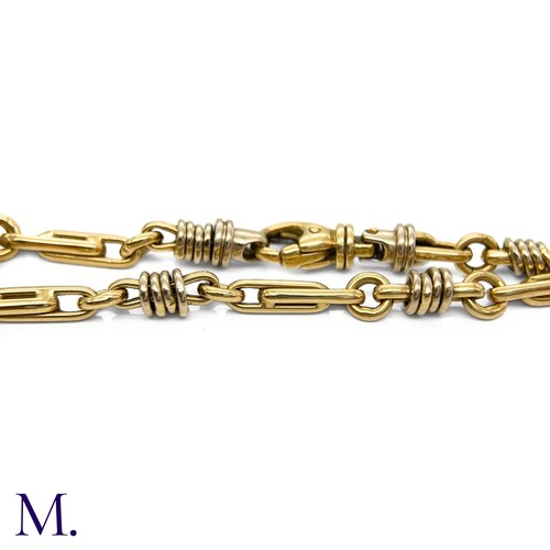 8 - Vintage 18ct Gold Bracelet

The vintage 18ct yellow gold bracelet has four sets of four white gold r... 