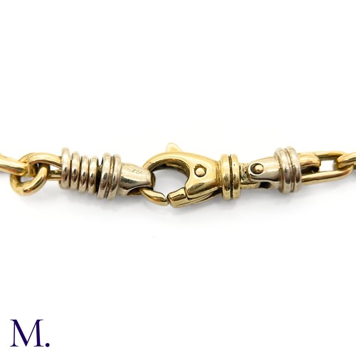 8 - Vintage 18ct Gold Bracelet

The vintage 18ct yellow gold bracelet has four sets of four white gold r... 