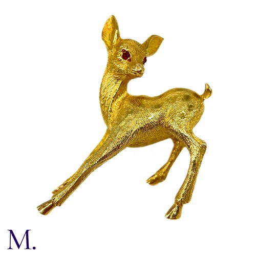 12 - A Deer Brooch by Georges Lenfant for Hermes Paris

The sculpted and textured deer brooch, an iconic ... 