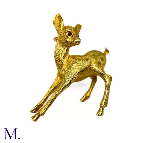 12 - A Deer Brooch by Georges Lenfant for Hermes Paris

The sculpted and textured deer brooch, an iconic ... 