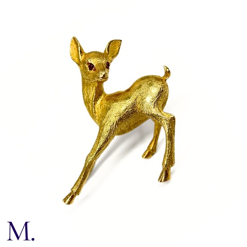 12 - A Deer Brooch by Georges Lenfant for Hermes Paris

The sculpted and textured deer brooch, an iconic ... 