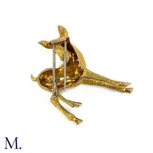 12 - A Deer Brooch by Georges Lenfant for Hermes Paris

The sculpted and textured deer brooch, an iconic ... 