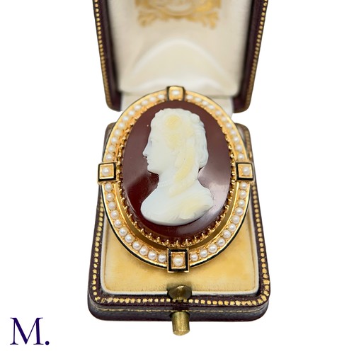 23 - A Fine Hardstone Cameo Brooch

The 18ct yellow gold brooch is set with a finely carved hardstone cam... 