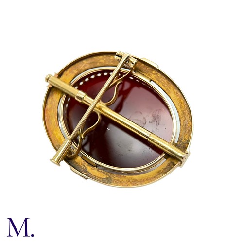 23 - A Fine Hardstone Cameo Brooch

The 18ct yellow gold brooch is set with a finely carved hardstone cam... 