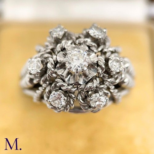 38 - A Diamond Cluster Ring 

The diamond cluster is centre diamond is set with a centre stone of approxi... 