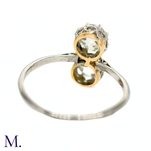 51 - A 2-Stone Diamond Ring

The 2-stone diamond ring is set with two high-quality old cut diamonds of ap... 