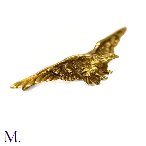 59 - A French 18ct Gold Eagle Brooch

The brooch in the form of an eagle is marked with the French contro... 