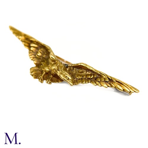 59 - A French 18ct Gold Eagle Brooch

The brooch in the form of an eagle is marked with the French contro... 