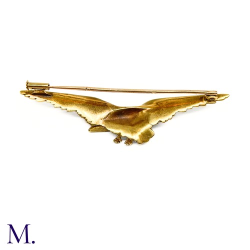 59 - A French 18ct Gold Eagle Brooch

The brooch in the form of an eagle is marked with the French contro... 